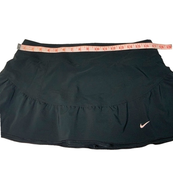 NIKE Dri-Fit Short Black Ruffle Hem Skort US Sz L - Picture 6 of 10
